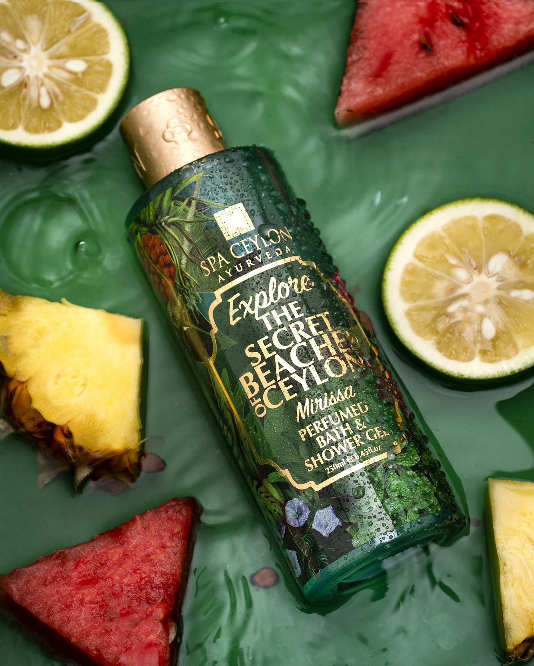 SPA CEYLON Mirissa Perfumed Bath & Shower Gel | Natural Body Wash | Moisturizing Body Cleanser | Foaming Gel | Paraben, Sulphate & Fragrance-Free | Suitable For All Skin Types